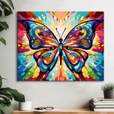Butterfly Color Portrait Painting by Numbers